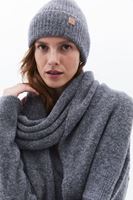 Women Grey Wool Blended Beany