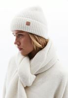 Women Cream Wool Blended Beany