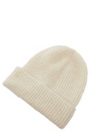 Women Cream Wool Blended Beany