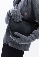 Women Grey Wool Blended Gloves