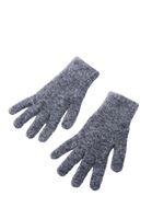 Women Grey Wool Blended Gloves