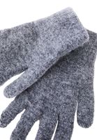 Women Grey Wool Blended Gloves