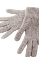 Women Beige Wool Blended Gloves