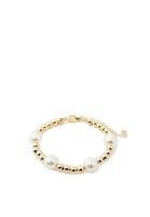 Women Gold Bracelet with Pearl Detail