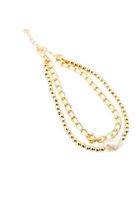 Women Gold Multi Anklet with Beans