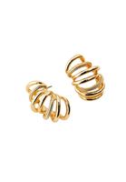 Women Gold Multi Hoop Ear Ring