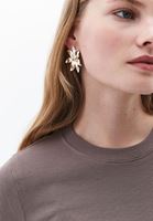 Women Gold Flower Shape Ear Ring