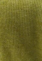 Women Green Alpaca Wool Blended Crew Neck Sweater