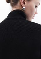 Women Black Soft Touch Crop Sweater