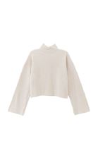 Women Cream Soft Touch Crop Sweater