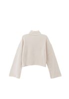 Women Cream Soft Touch Crop Sweater