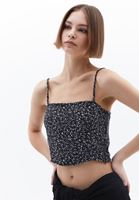 Bayan Çok Renkli İnce Askılı Crop Top