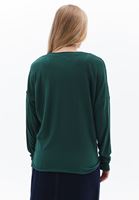 Women Green V-neck Sweater