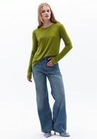 Women Green Crew Neck Tshirt