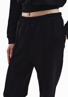 Women Black High Rise Jogger Pants