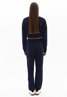 Women Navy High Rise Jogger Pants