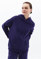 Women Blue Hooded Sweatshirt