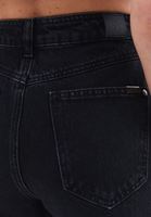 Women Black Ultra High Rise Momfit Pants