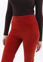 Women Orange Ultra High Rise Flared Pants