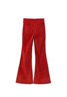 Women Orange Ultra High Rise Flared Pants