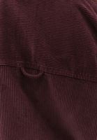 Women Bordeaux Oversize Corded Shirt