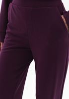 Bayan Mor Yüksek Bel Straight-Fit Pantolon ( MODAL )