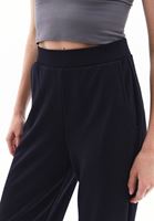 Women Black High Rise Jogger Pants