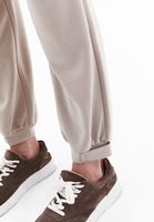 Women Beige High Rise Jogger Pants