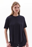 Women Navy Crew Neck Tshirt