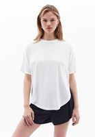 Women Cream Crew Neck Tshirt