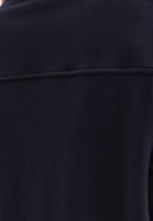 Women Black Sweatshirt with Zipper Detail