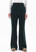 Women Mixed Ultra High Rise Flared Pants