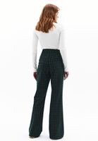 Women Mixed Ultra High Rise Flared Pants