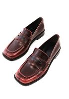 Women Bordeaux Vegan Leather Loafer