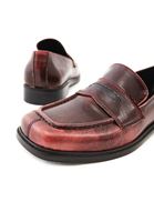 Women Bordeaux Vegan Leather Loafer