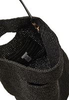 Women Black Straw Bag