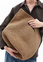 Women Brown Straw Bag