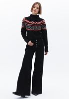 Women Mixed Soft Touch Jacquard Bag