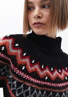 Women Mixed Soft Touch Jacquard Bag