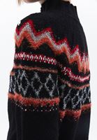 Women Mixed Soft Touch Jacquard Bag