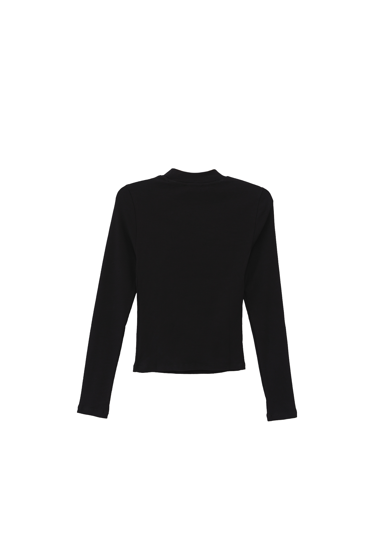 Black High Neck Tshirt with Long Sleeves Online Shopping