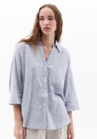 Women Mixed Linen Blended Oversize Shirt