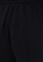 Women Black Linen Blended High Rise Wide Leg Pants