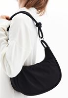 Women Black Bag with Knot Detail