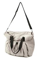 Women Beige Tote Bag with Strap Detail