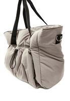 Women Beige Tote Bag with Strap Detail