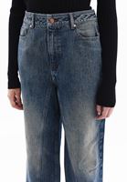 Women Blue Mid Rise Baggy Fit Pants