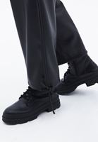 Women Black High Rise Vegan Jogger Pants