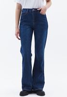 Women Navy Ultra High Rise Bootcut Pants