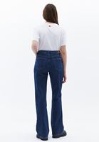 Women Navy Ultra High Rise Bootcut Pants